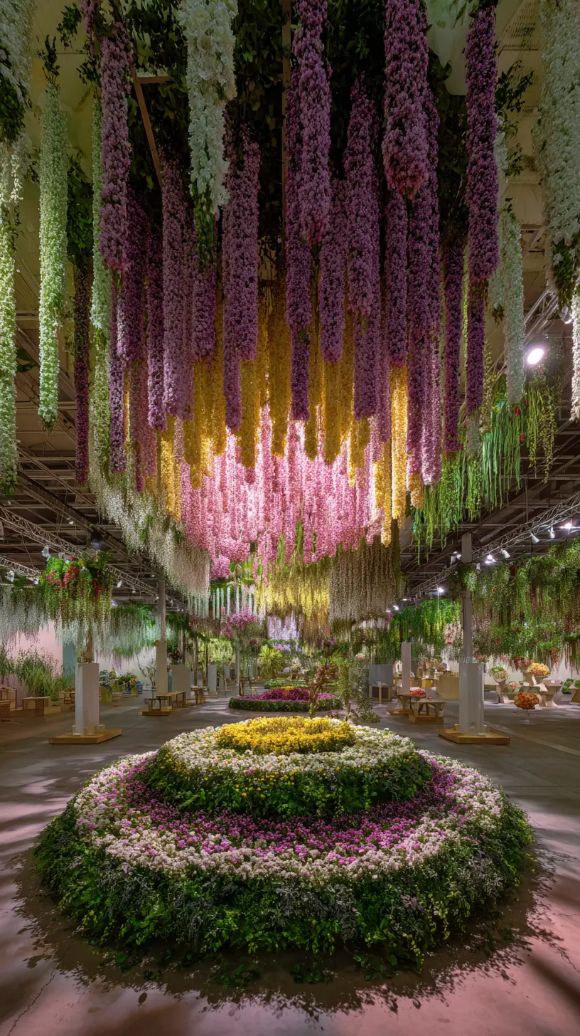 Floral Fantasy With Warm White Uplights