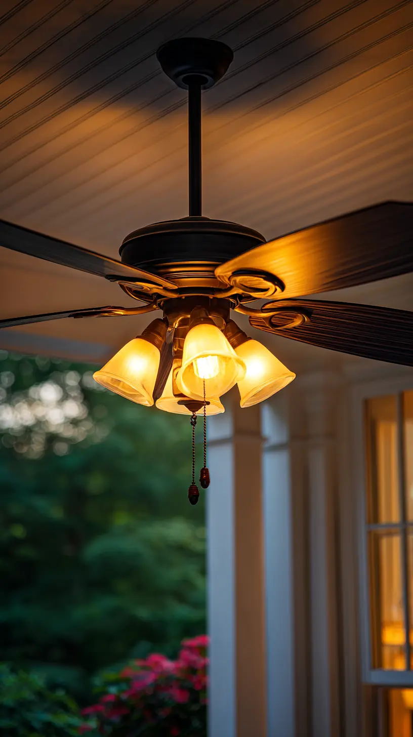 Hang a Ceiling Fan Light to Combine Comfort and Illumination