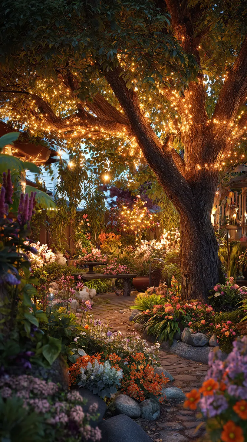 String Lighting for Tree Decoration
