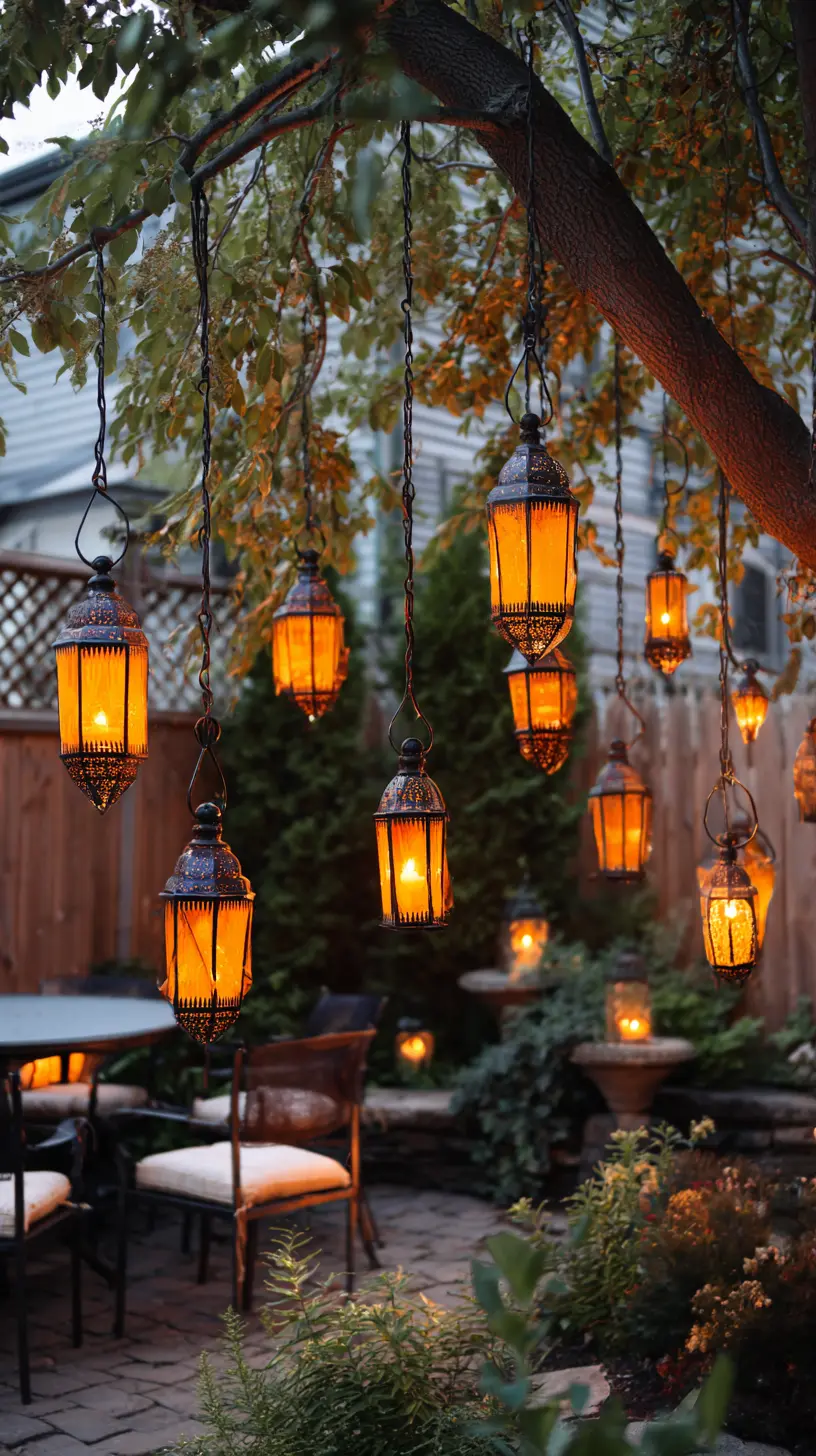 Hanging Lanterns for Backyard Lighting