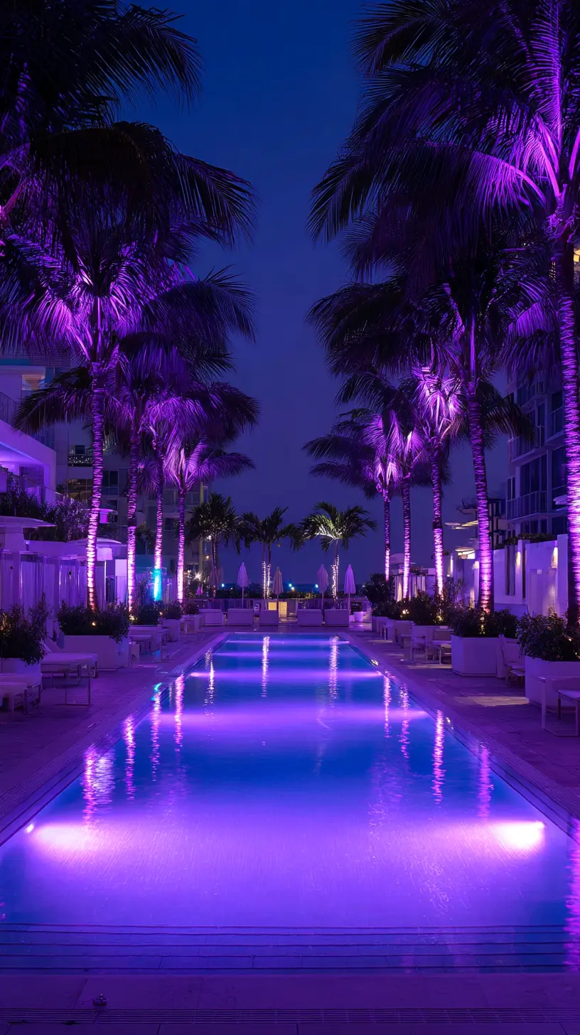 Colorful Pool Lighting