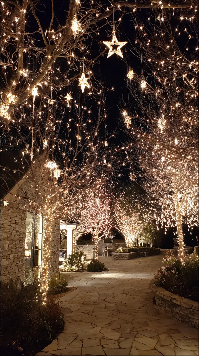 Cover Tree Crowns With Net Lights for Vibrance