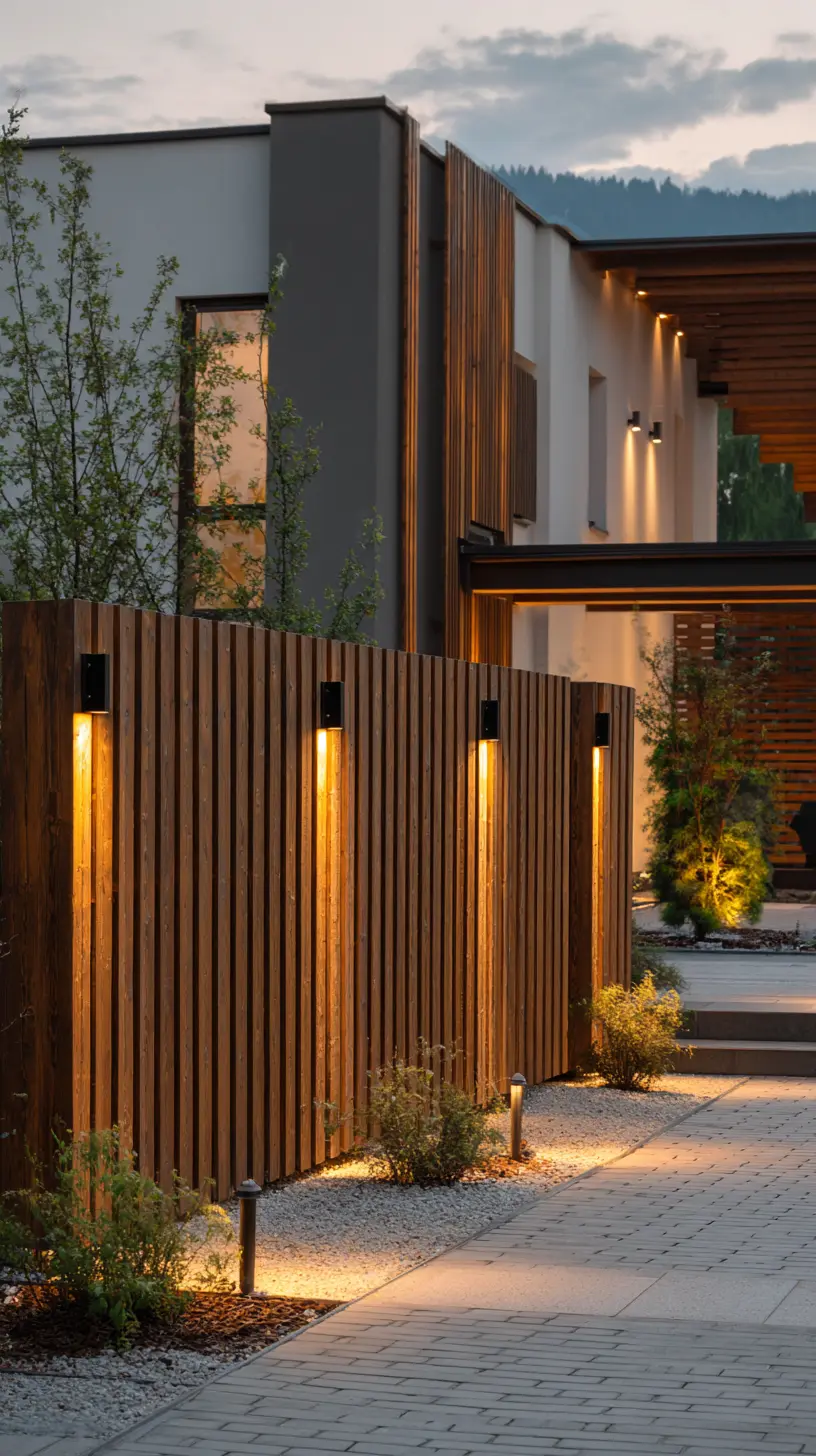 Illuminate Your House’s Boundary With Warm-Tone Fence Lights for a Royal Look