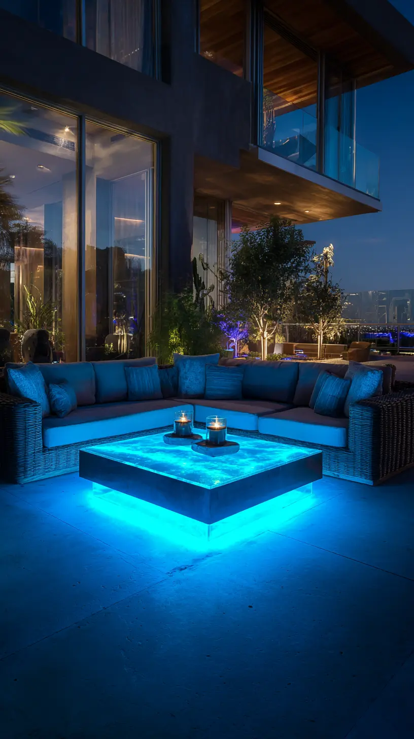 Install Illuminated Furniture in Your Patio