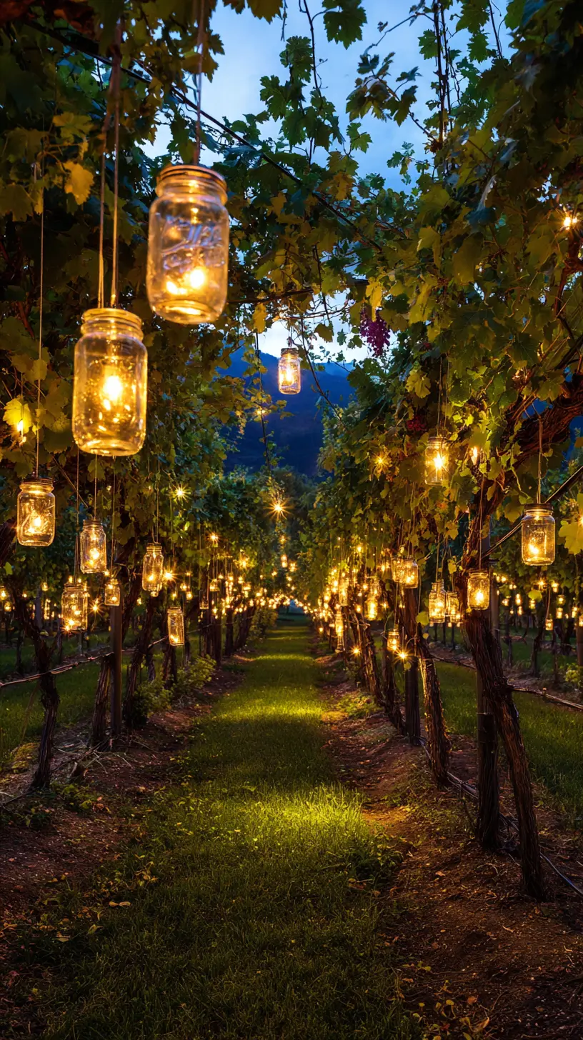 Hang Mason Jar Lights From Your Patio Roof to Provide Ample Lighting for Social Gatherings