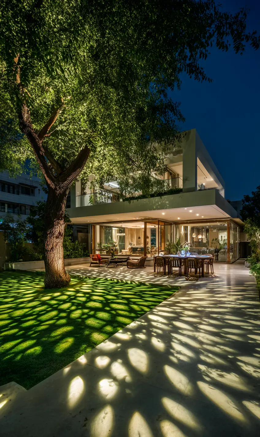 Use Projection Lighting to Cast Patterns or Moving Images on the Lawn Floor