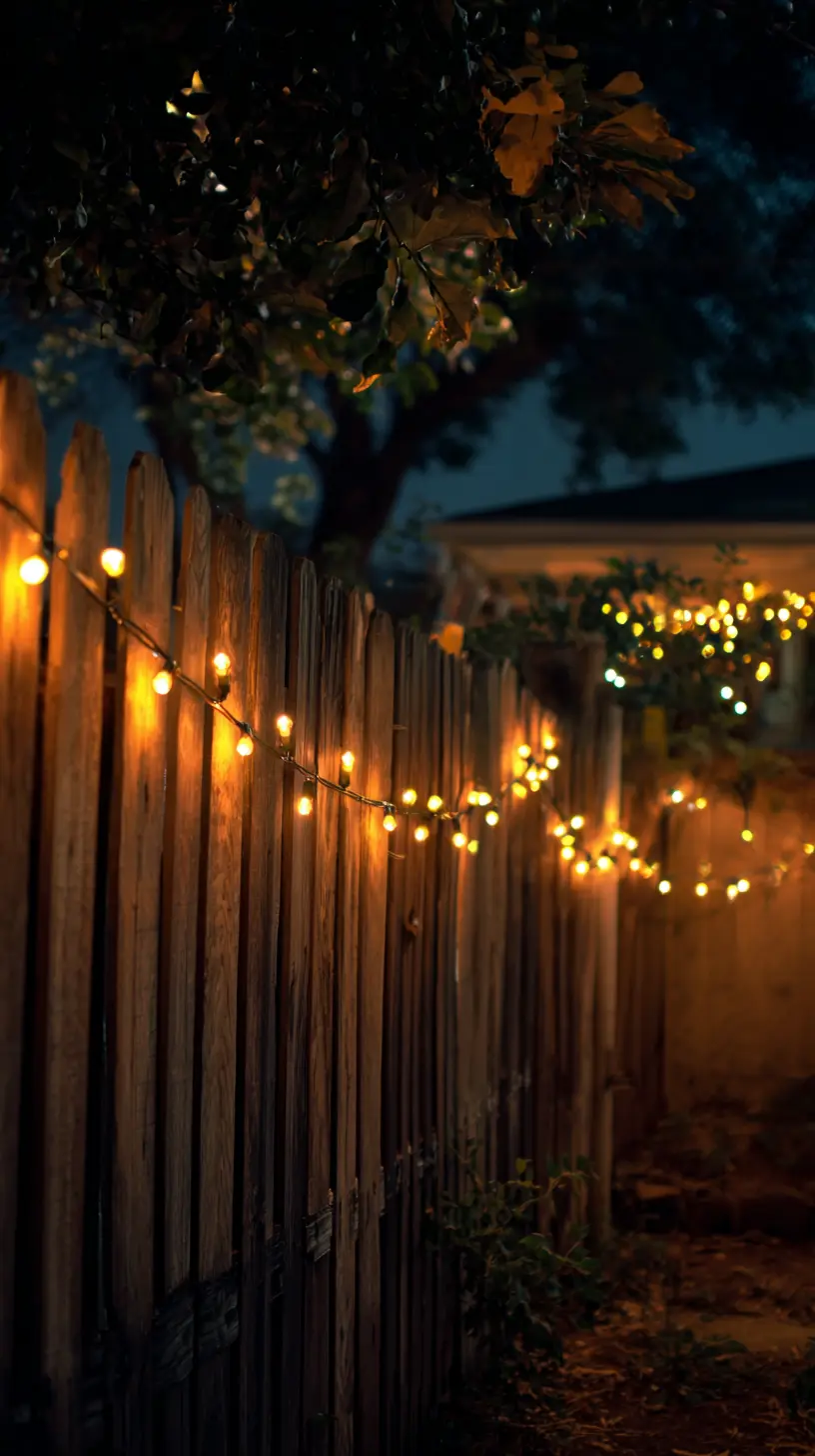Decorate the Fence With Rope Lights
