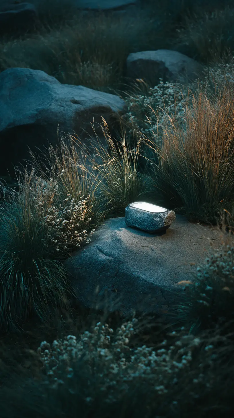 Garden Lighting With Rock Lights