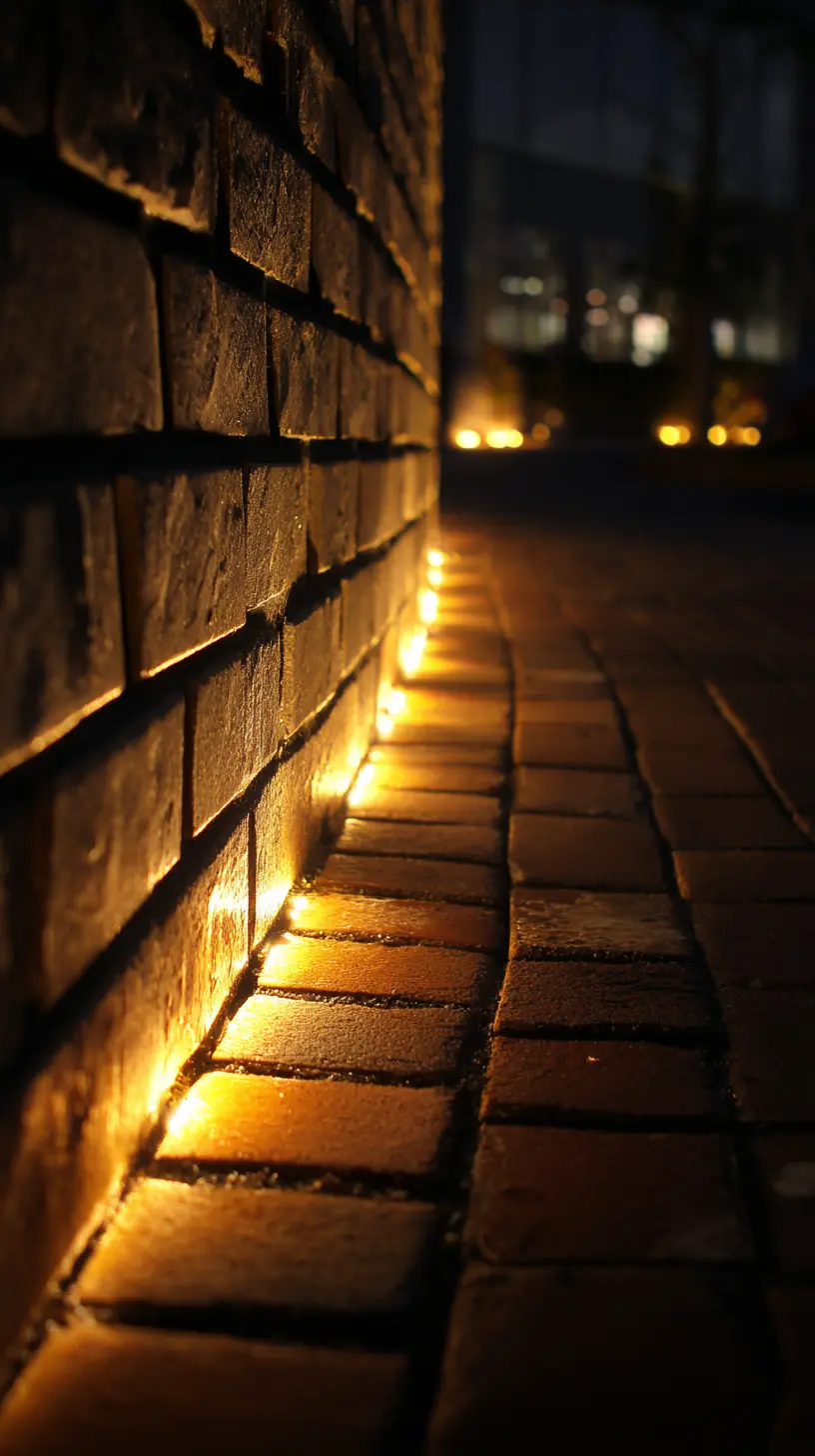 Integrate Brick Lights Into Low Walls for a Subtle Lighting Effect