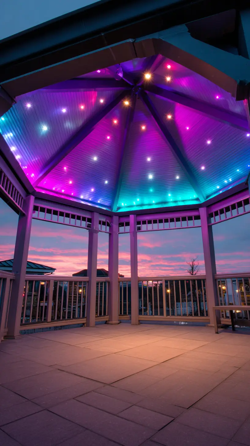 Integrate Smart LED Lights Into the Pergola’s Design