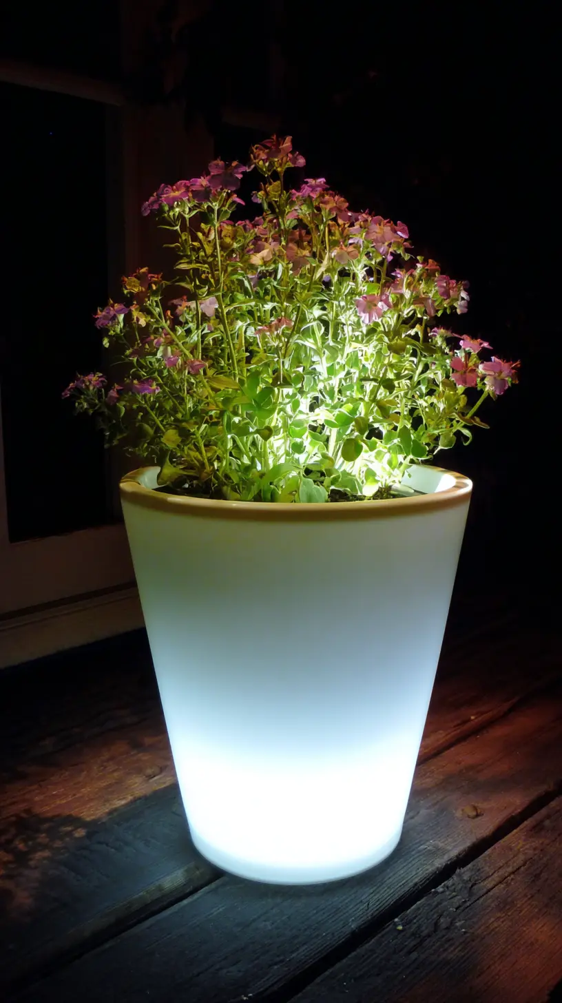 Create a Beautiful Glow in Your Garden or Patio With LED Planters