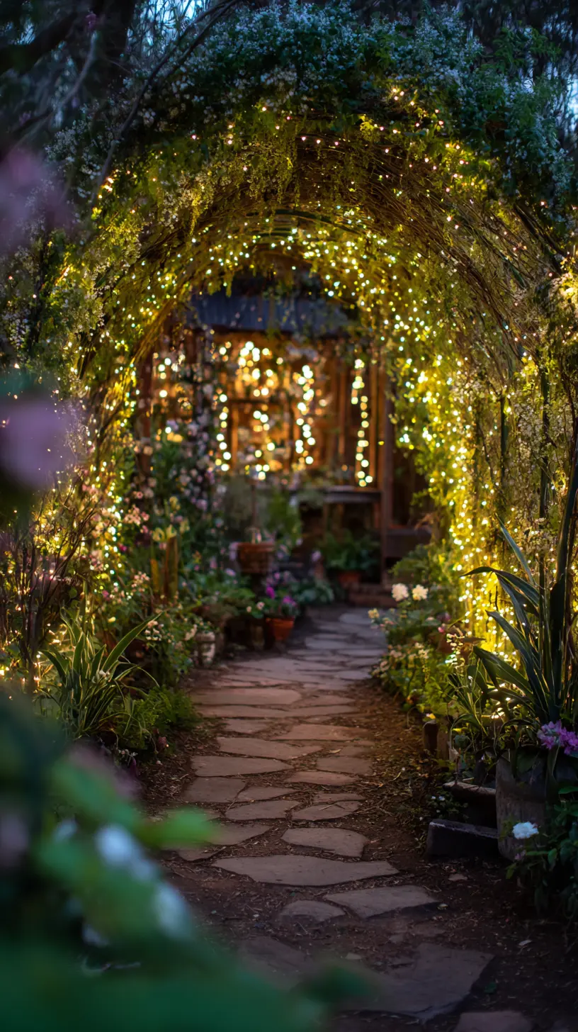 Dress Up Archways With String Lights
