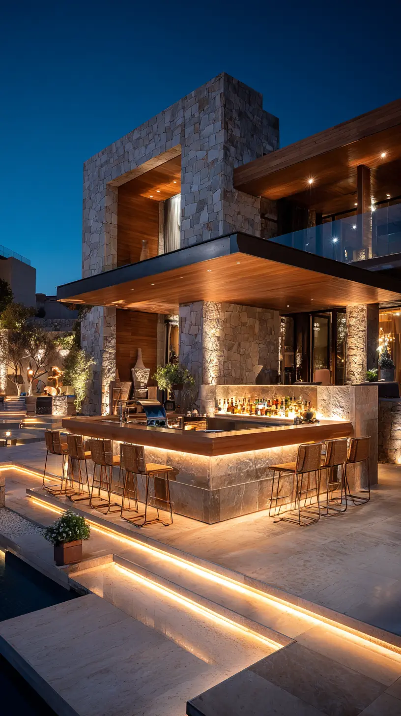 Install Under-Counter Lights in Pergola Bars