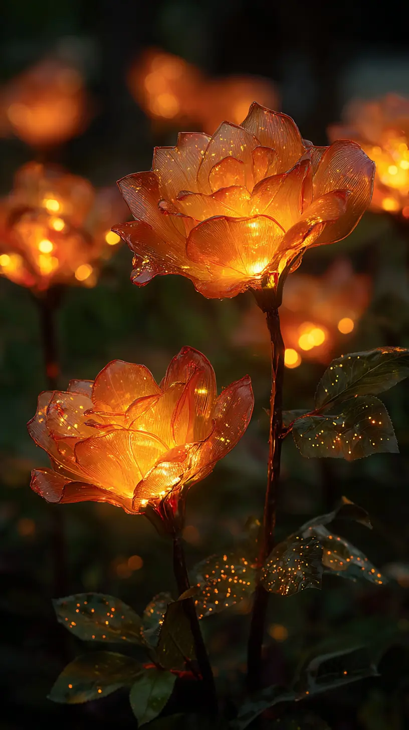 Use Solar-Powered Floral Stake Lights to Highlight Tree Bases