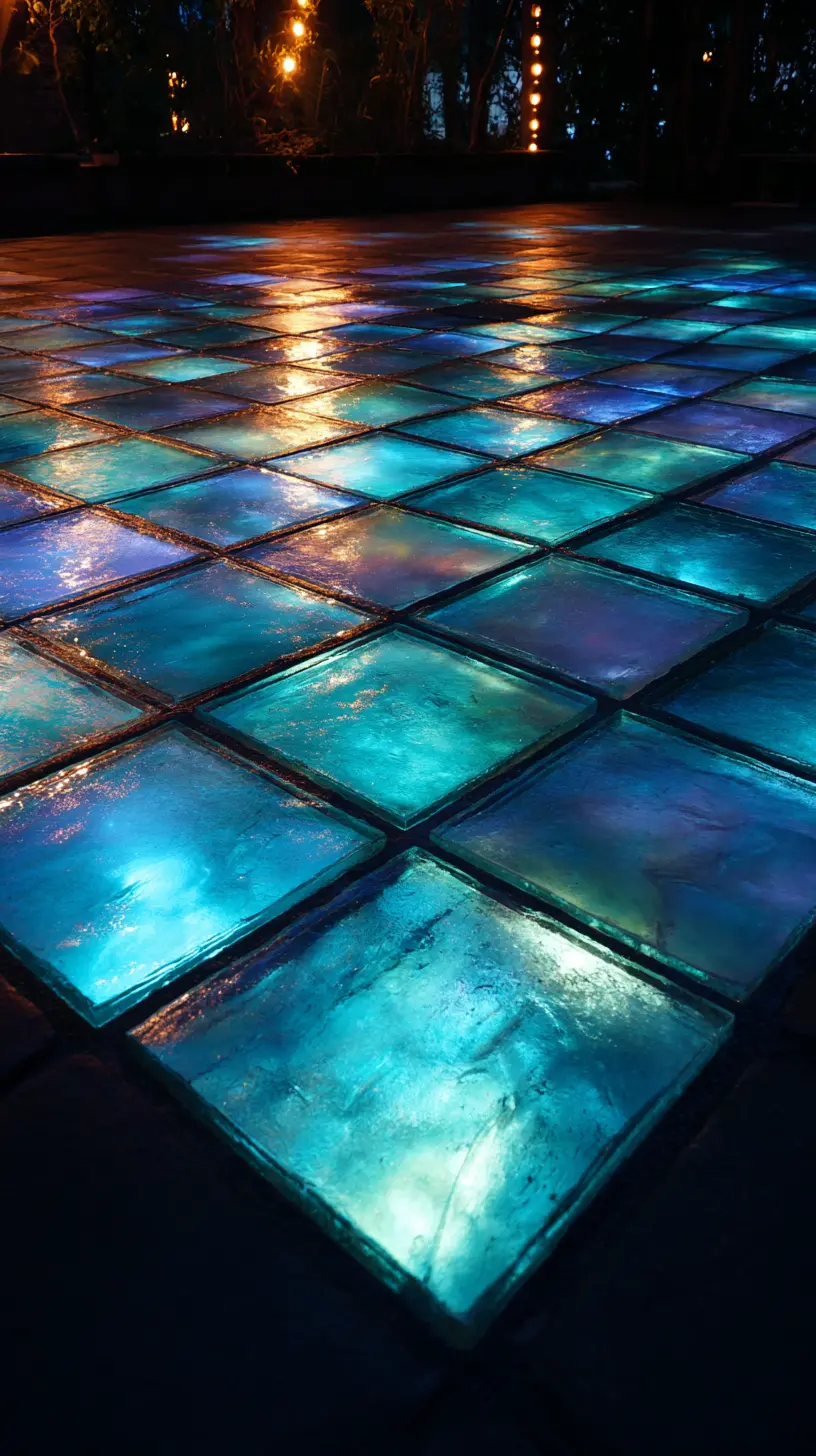 Instill Playfulness Into Pathways With Illuminated Floor Tiles
