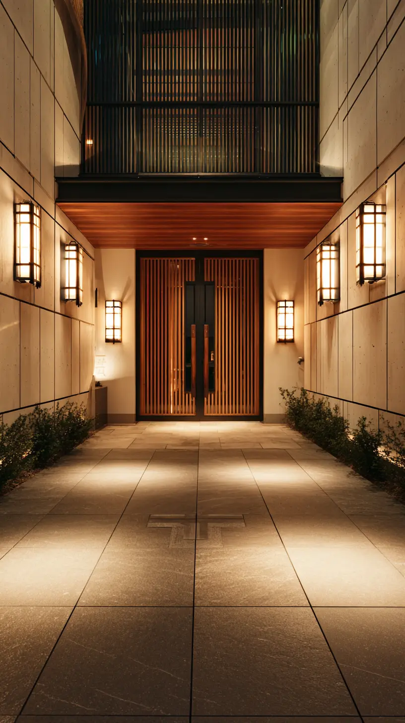 Use Artistic Wall Lights to Create a Modernistic Look in Your Front Entrance