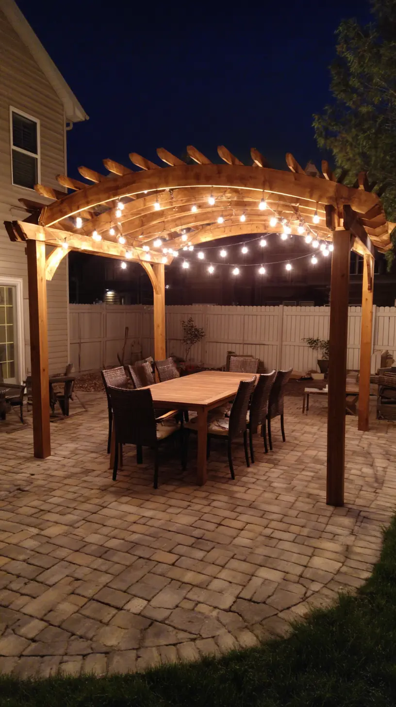 Decorate the Archway With Fairy Lights