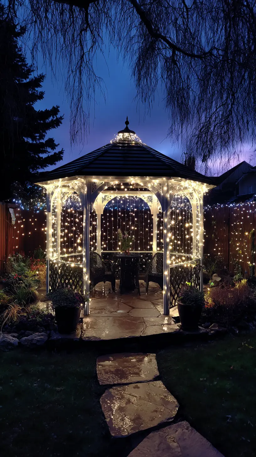 Dress Up the Gazebo With LED Net Lights for Eye-Catching Vibrance