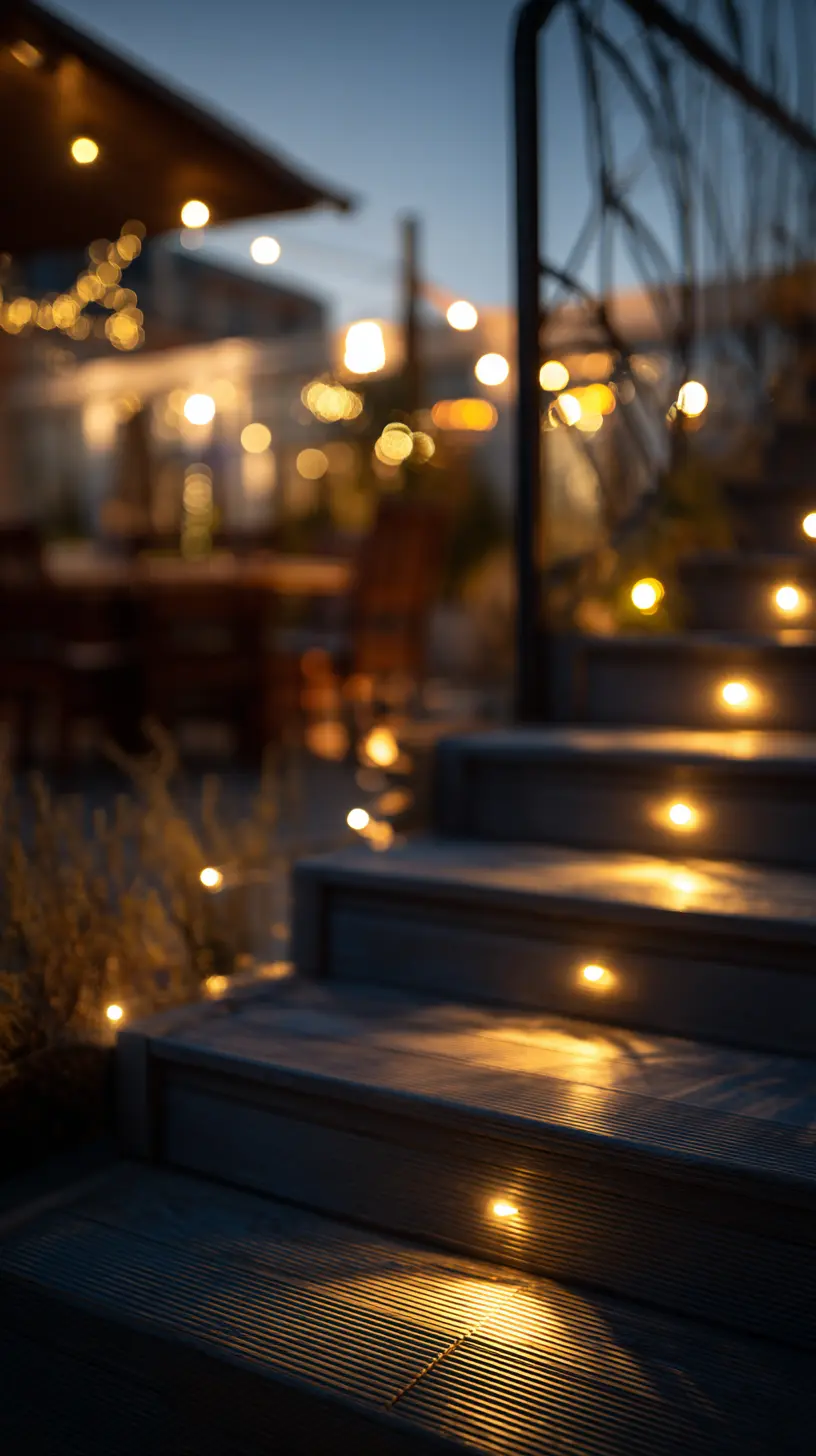 Use In-Ground Step Lights to Enhance the Safety of Staircases Leading to Your Patio