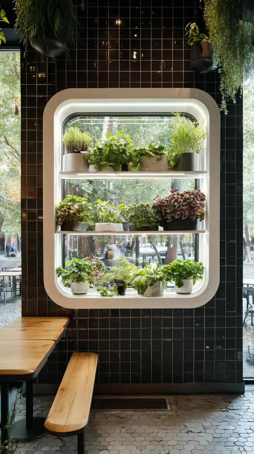 Decorate Walls Surrounding the Patio With LED Wall Planters for Landscaping