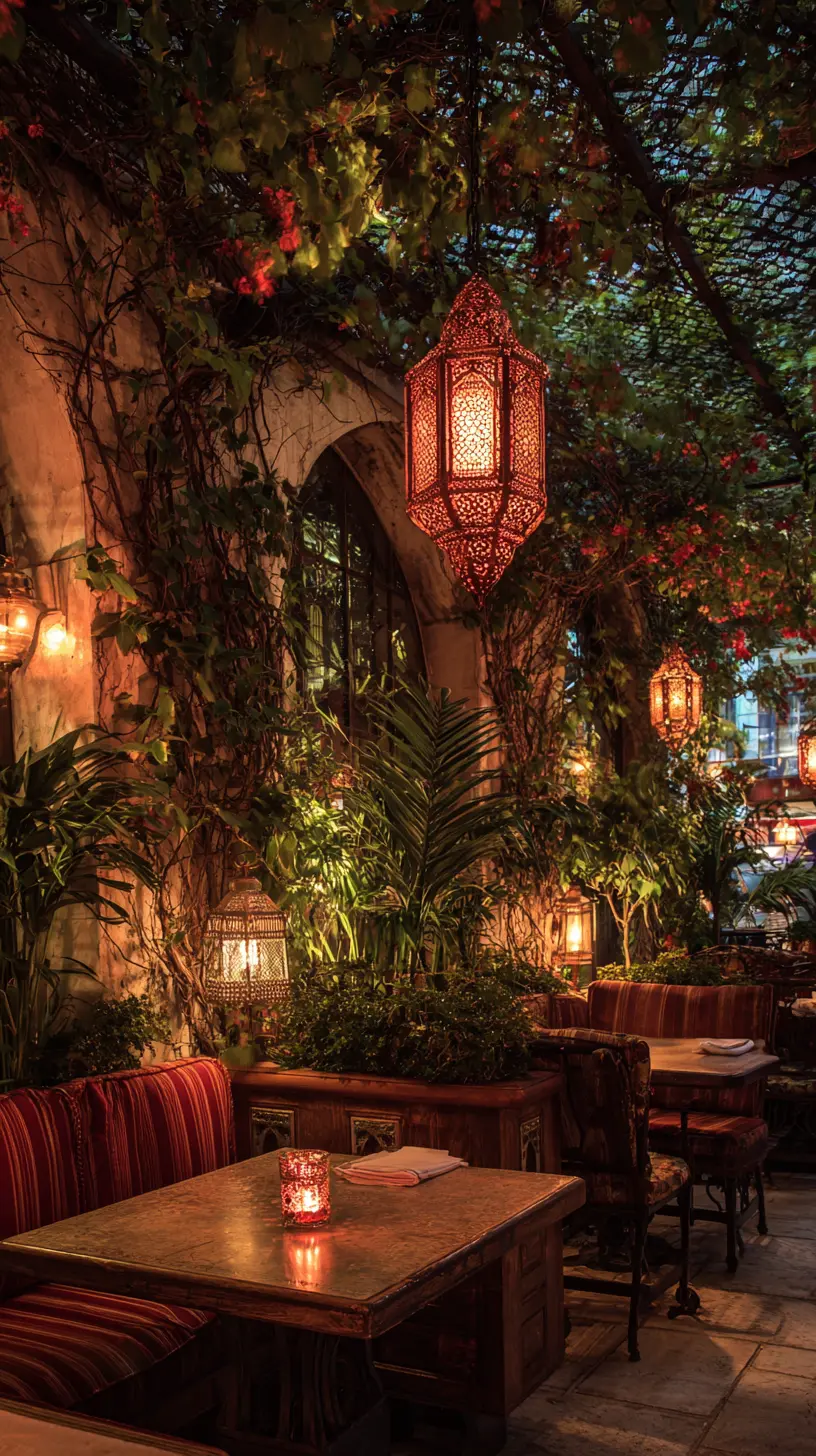 Develop Exotic Ambience in Your Backyard With Hanging Moroccan LED Lights