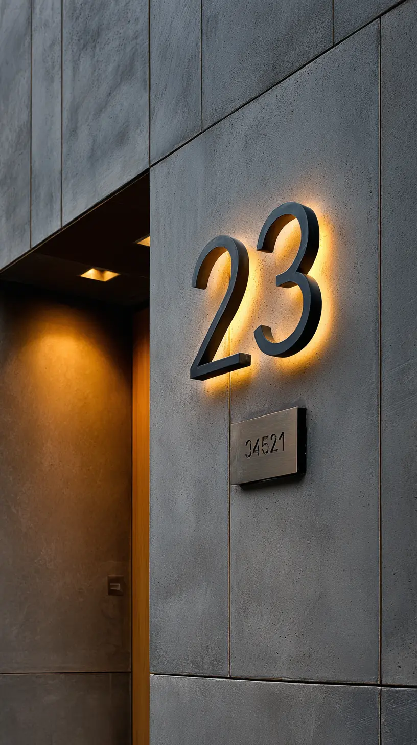 Invest in an Address Plaque With LED Lights to Enhance the Visibility of Your House Numbers