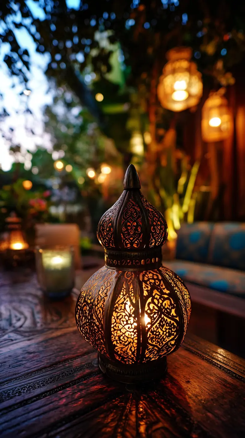 Place Moroccan Lanterns on Dining Tables for a Rustic Vibe