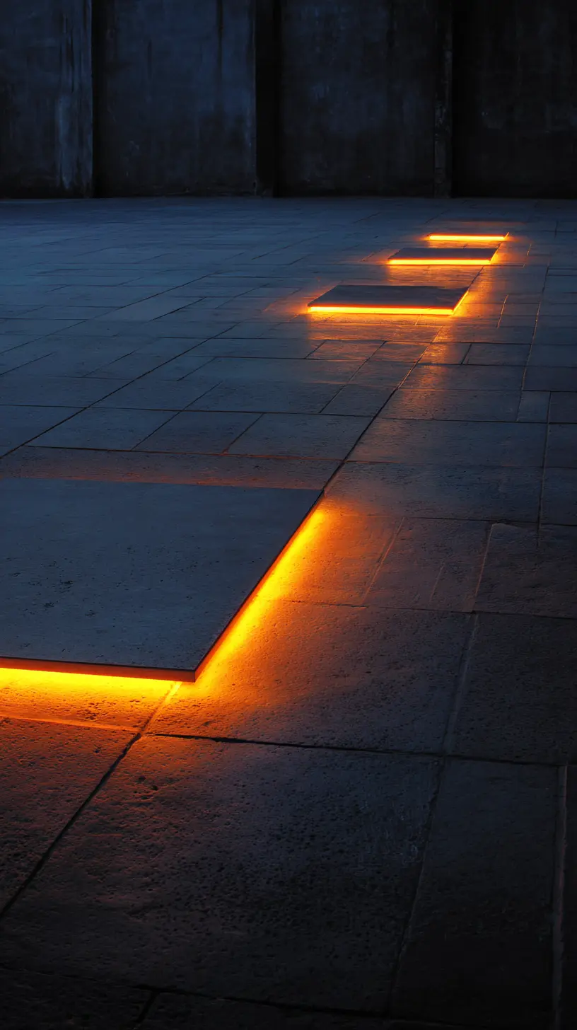 Integrate Interactive LED Floor Tiles Into the Patio Floor for an Innovative Touch