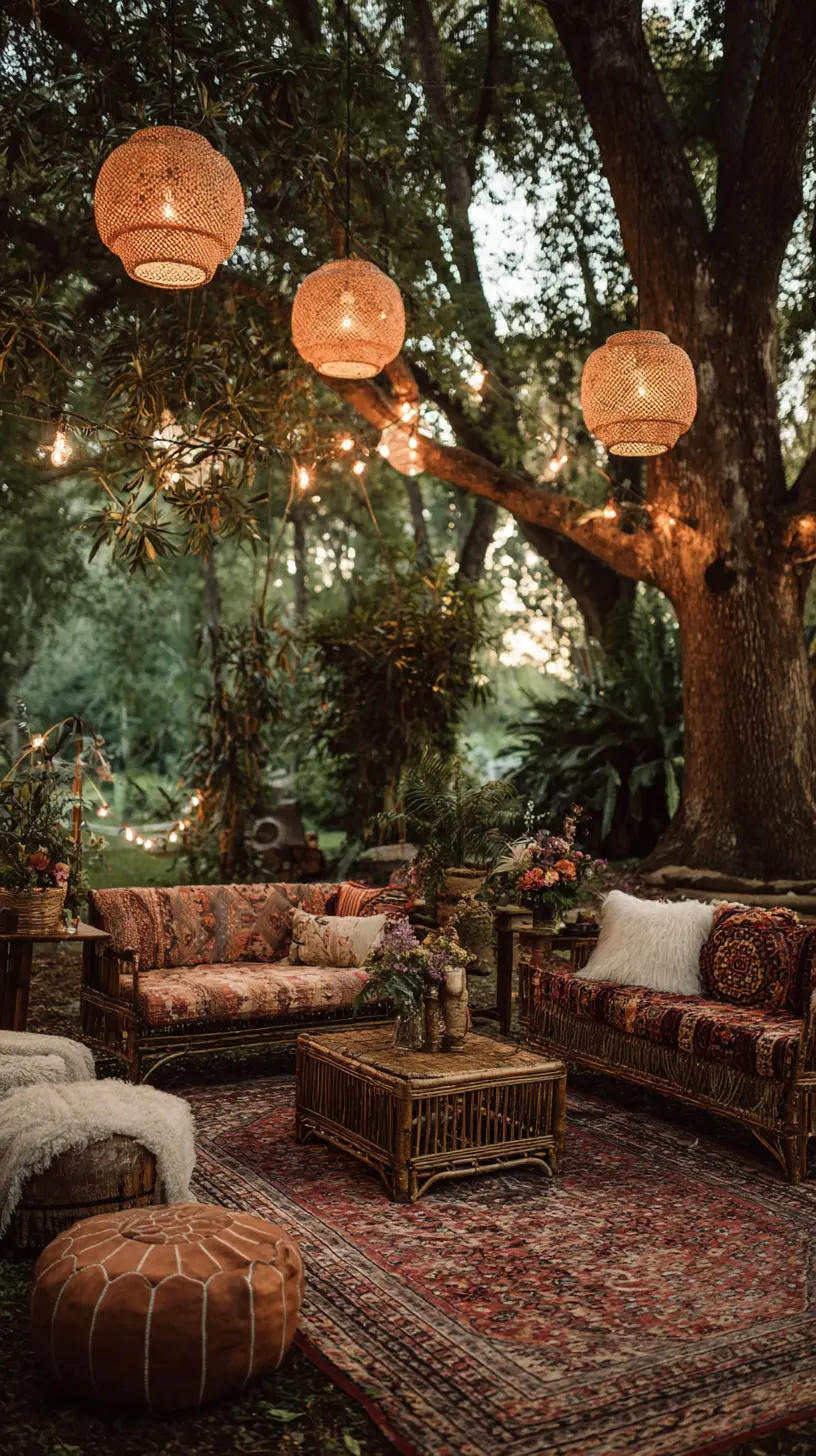 Boho Lights and Paper Lanterns
