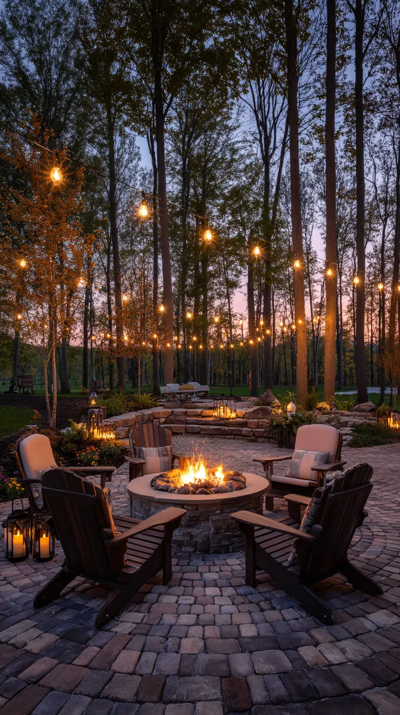 Enhance the Warmth Around Your Patio’s Fire Pit in Winter With In-Ground Lights