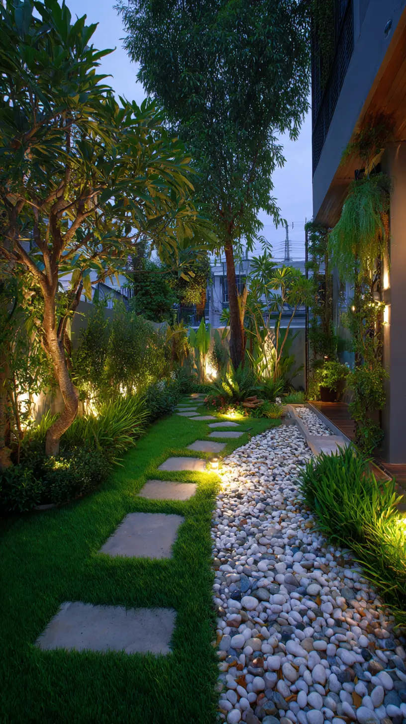Install Cool White Scattered Spotlights for a Moonlit Landscape Effect
