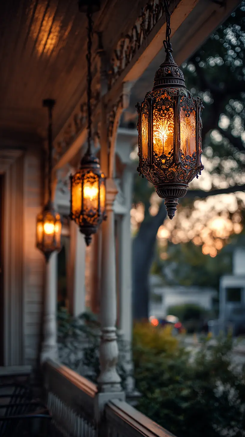 Install Pendant Lights Above the Entryway or Front Porch