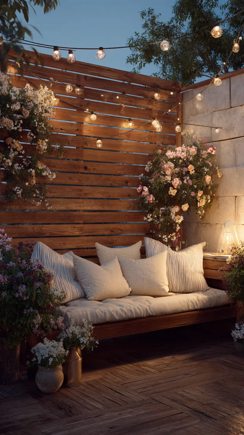 Decorate Patio Walls With Festoon Lights for a Rustic Look