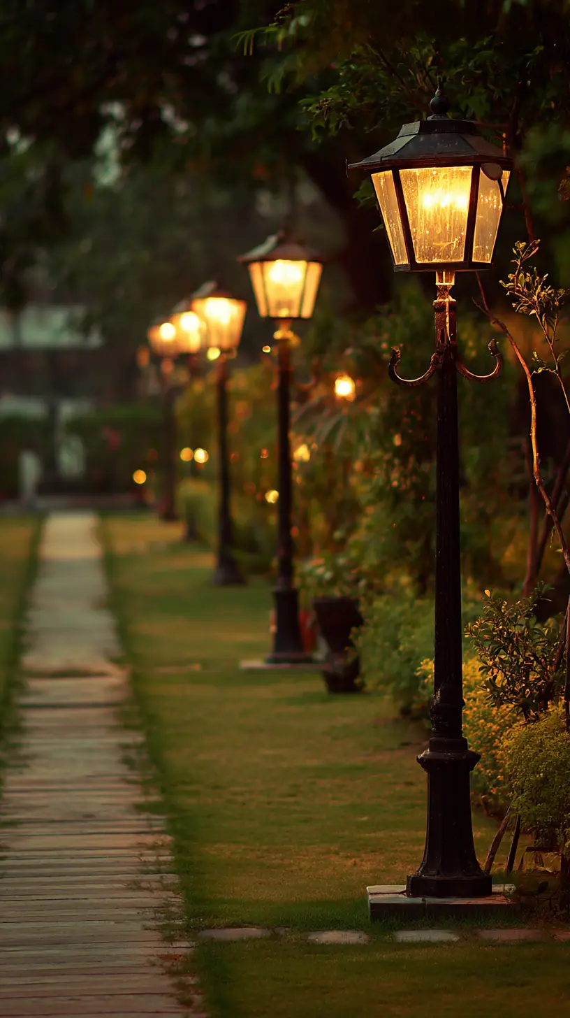 Install Lantern Posts Along Pathways and Walkways for Better Navigation