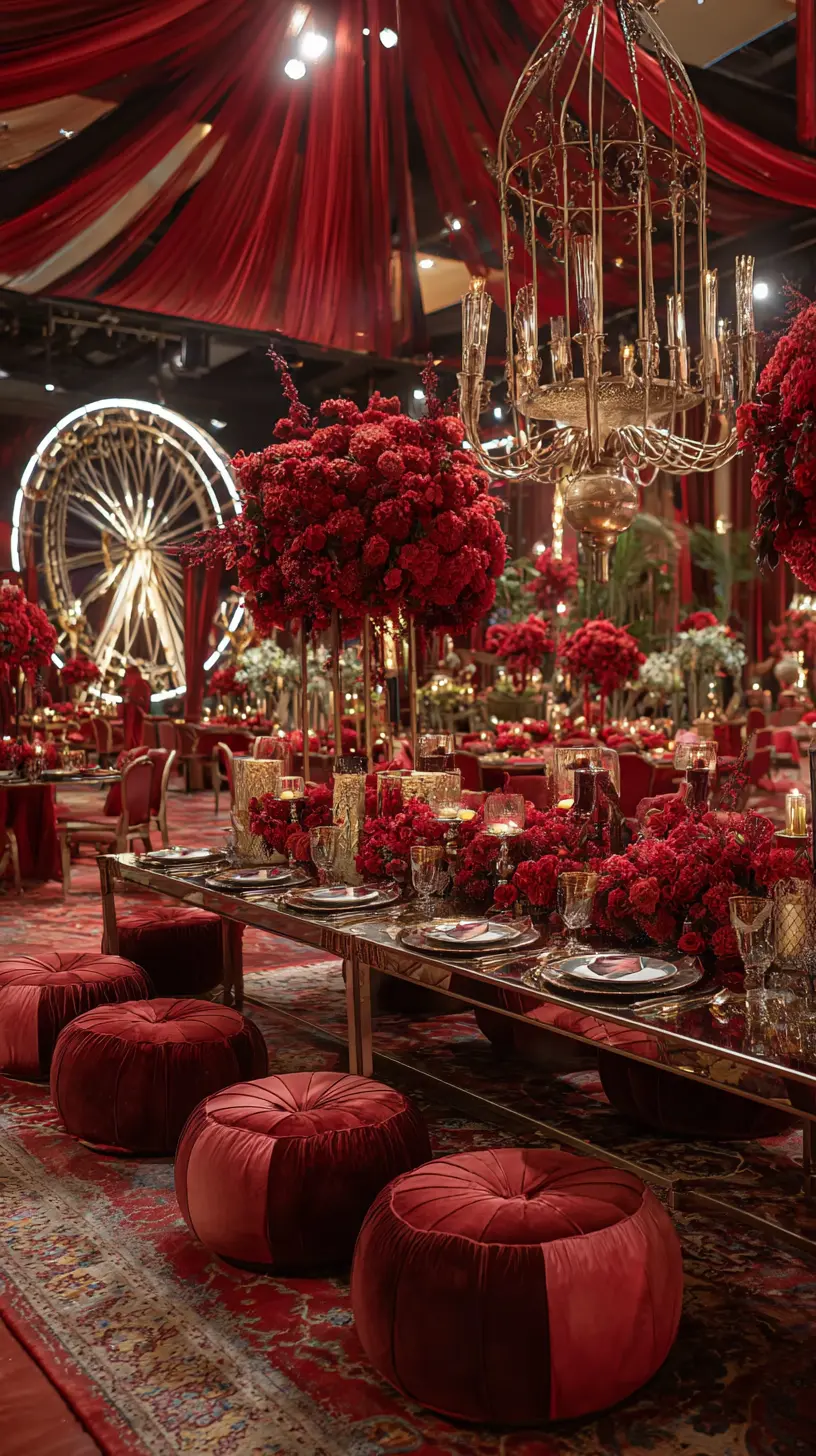 Floral Beauty With a Carnival of Lights