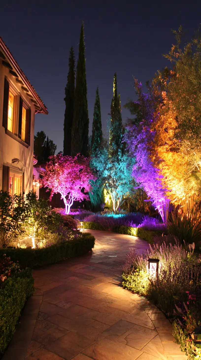 Highlight Your Garden Shrubs and Trees With Remote-Controlled LED Landscape Lights