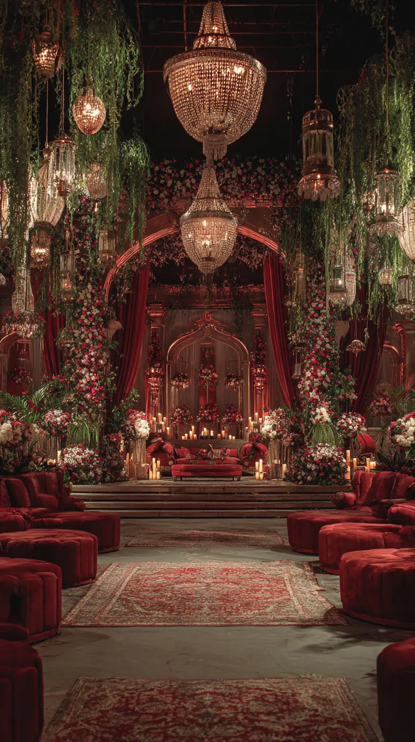Floral Brilliance With Layered Lighting
