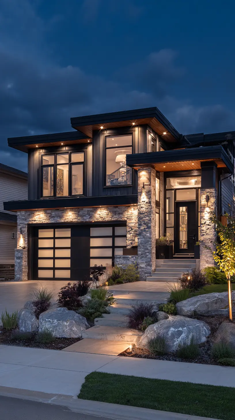 Use LED Spotlights to Highlight Architectural Details of the Facade