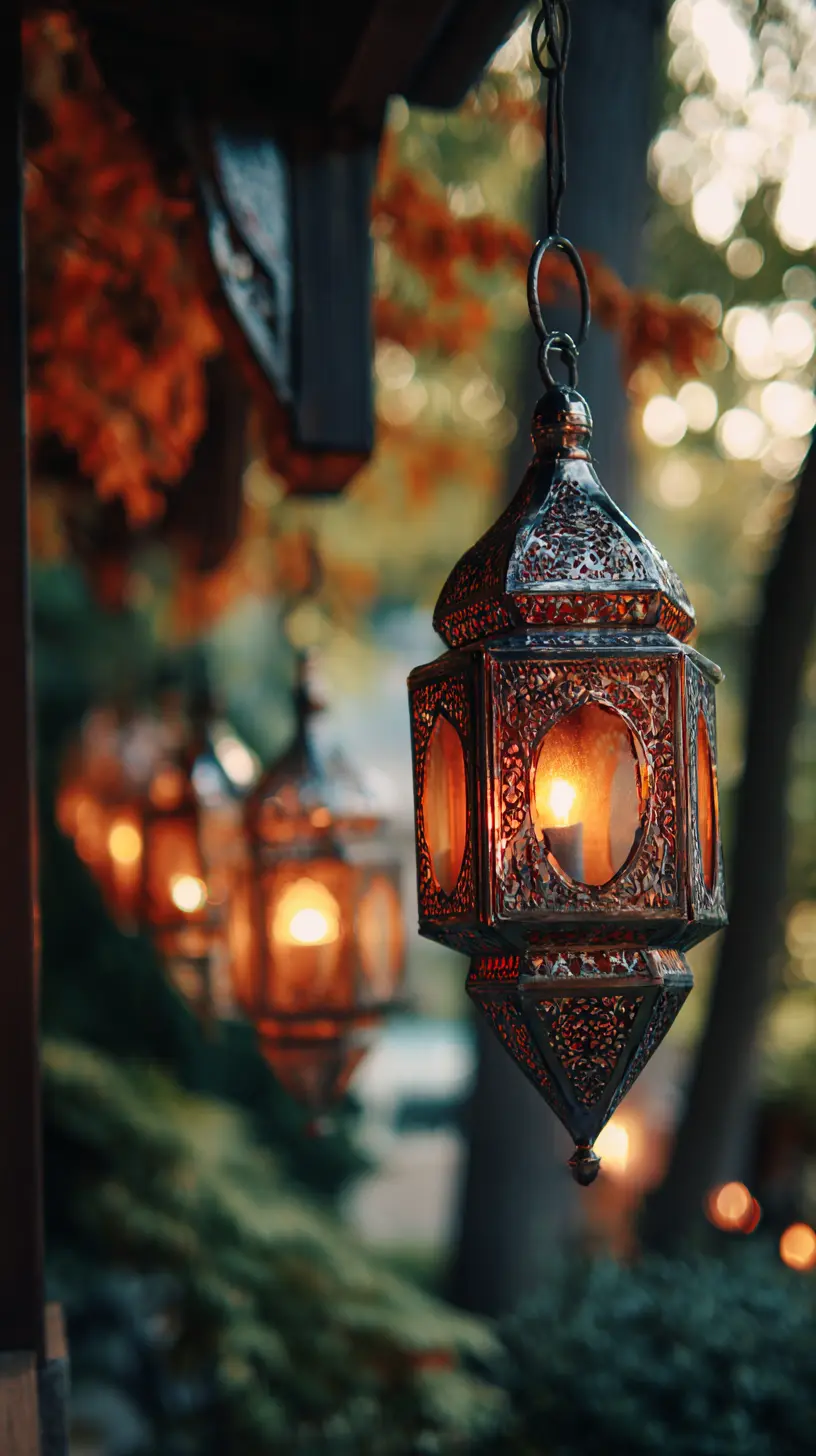 Hang Moroccan Lanterns From Pergola Beams