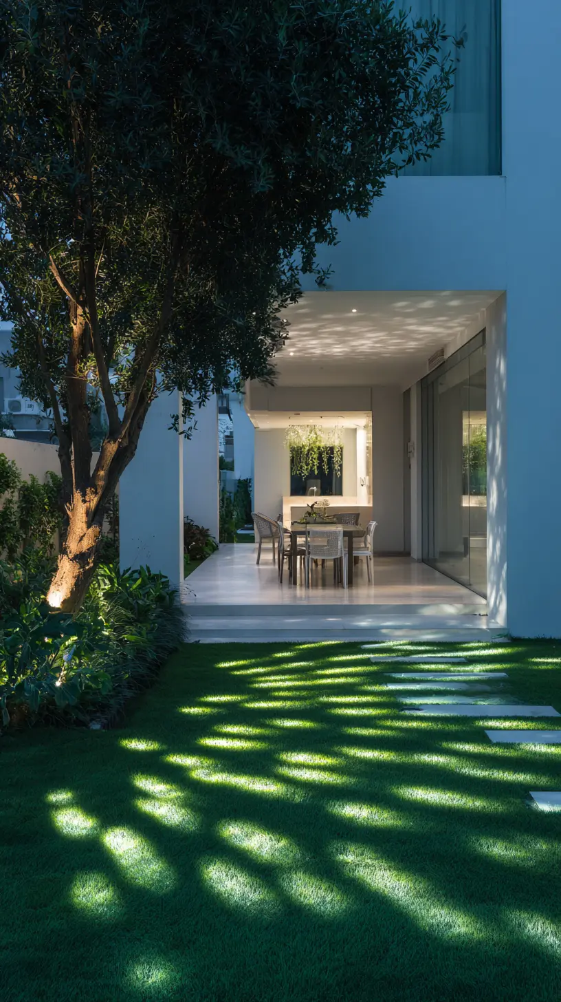 Use Floor Projectors to Light Up Garden Lawns