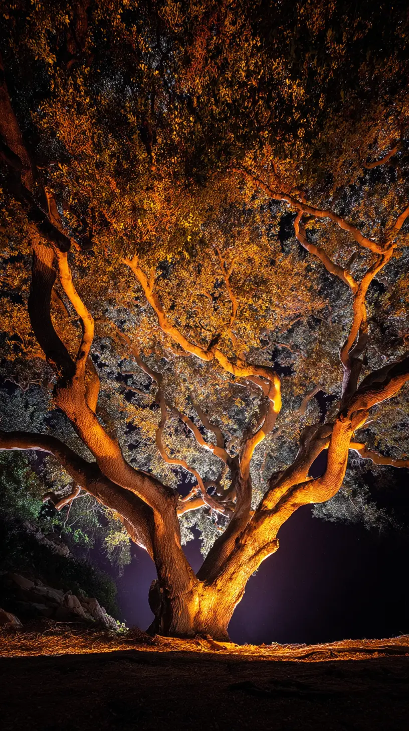 Use Projection Lighting to Cast Colors or Patterns on Trees