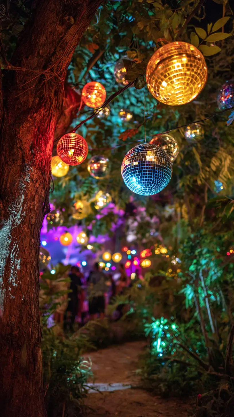 Dazzle Outdoor Parties With LED Disco Balls