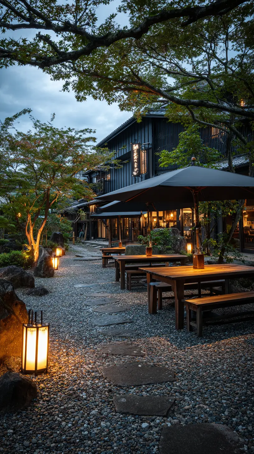 Position Artistic Floor Lamps Around the Perimeter of Your Patio’s Dining Area for Visual Interest