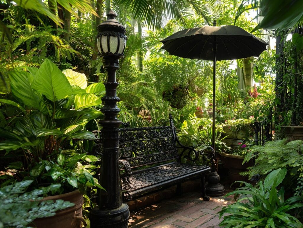 Victorian Garden Bench Nook

