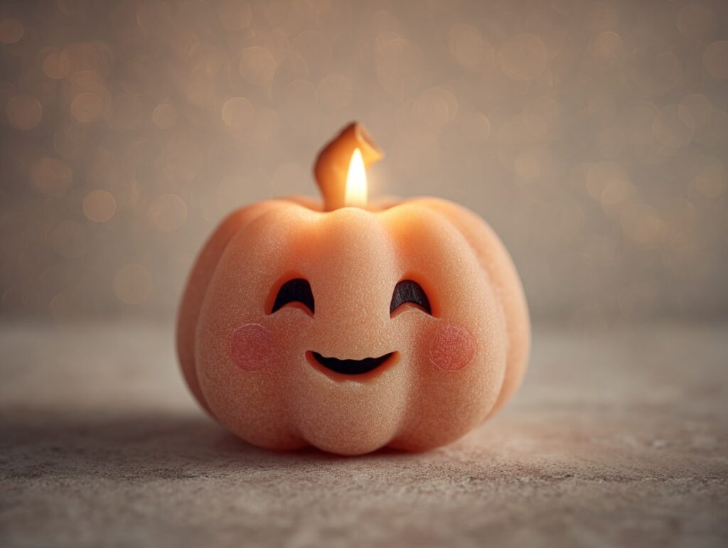 Pumpkin Candle with a Playful Twist