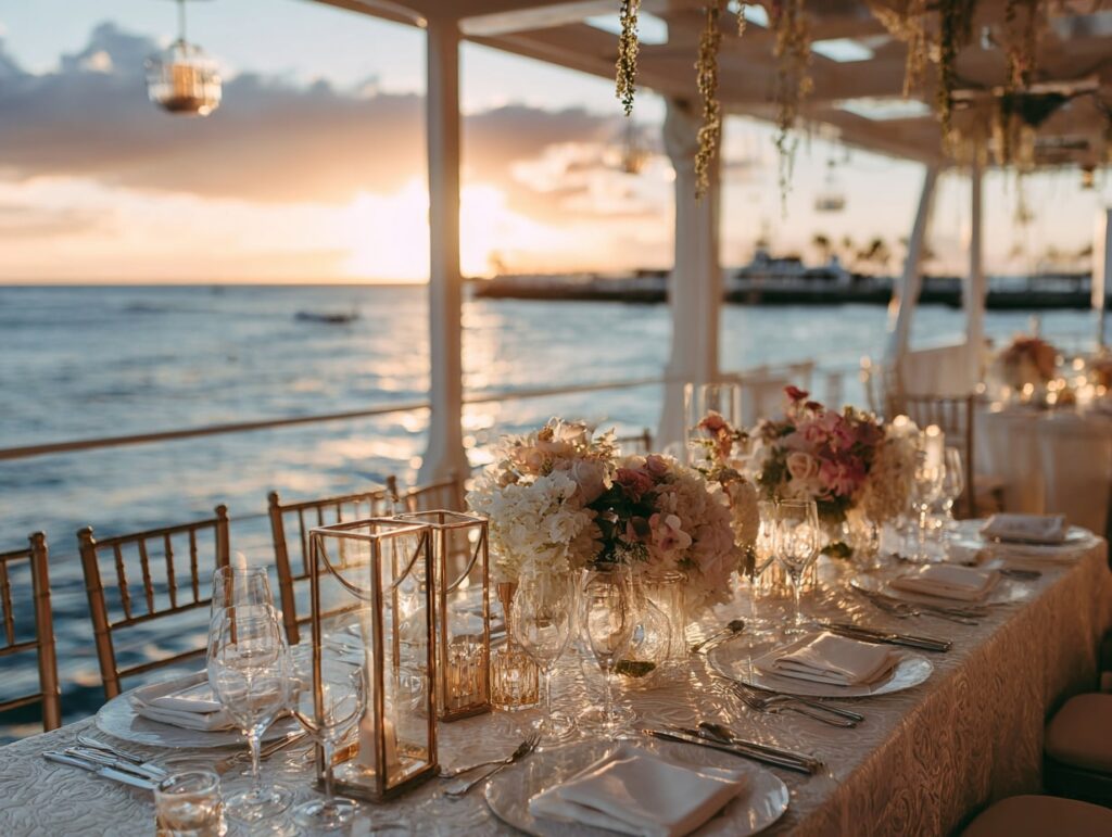 Elegant Sunset Reception on the Water
