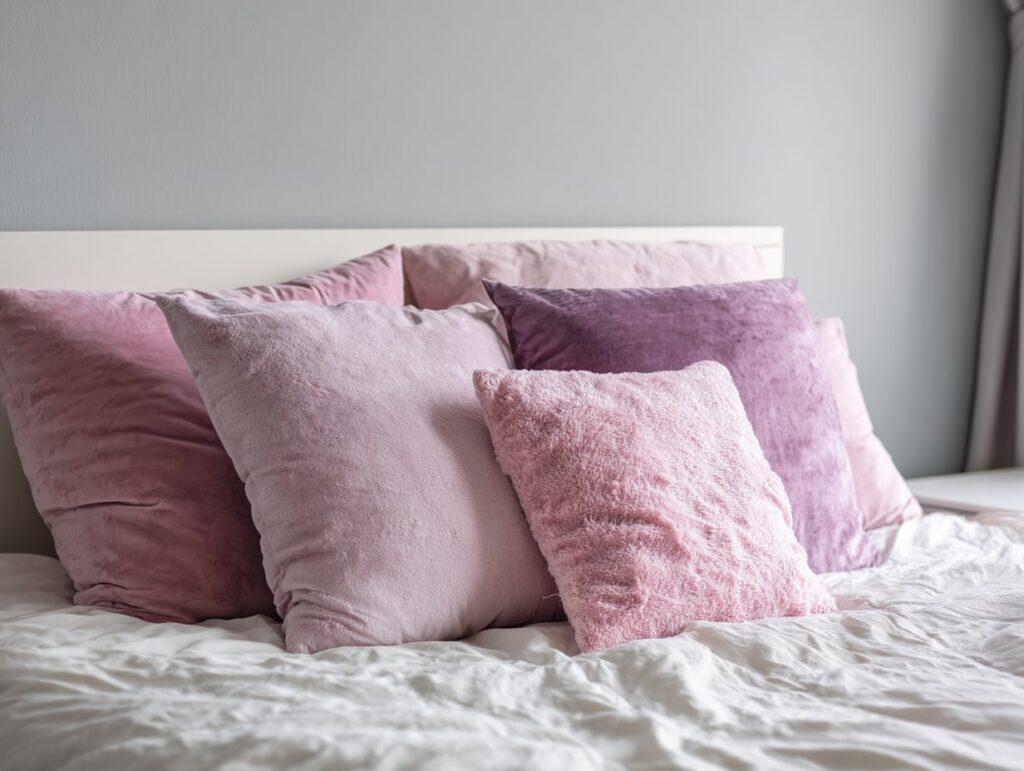 Mix and Match Pink Throw Pillows