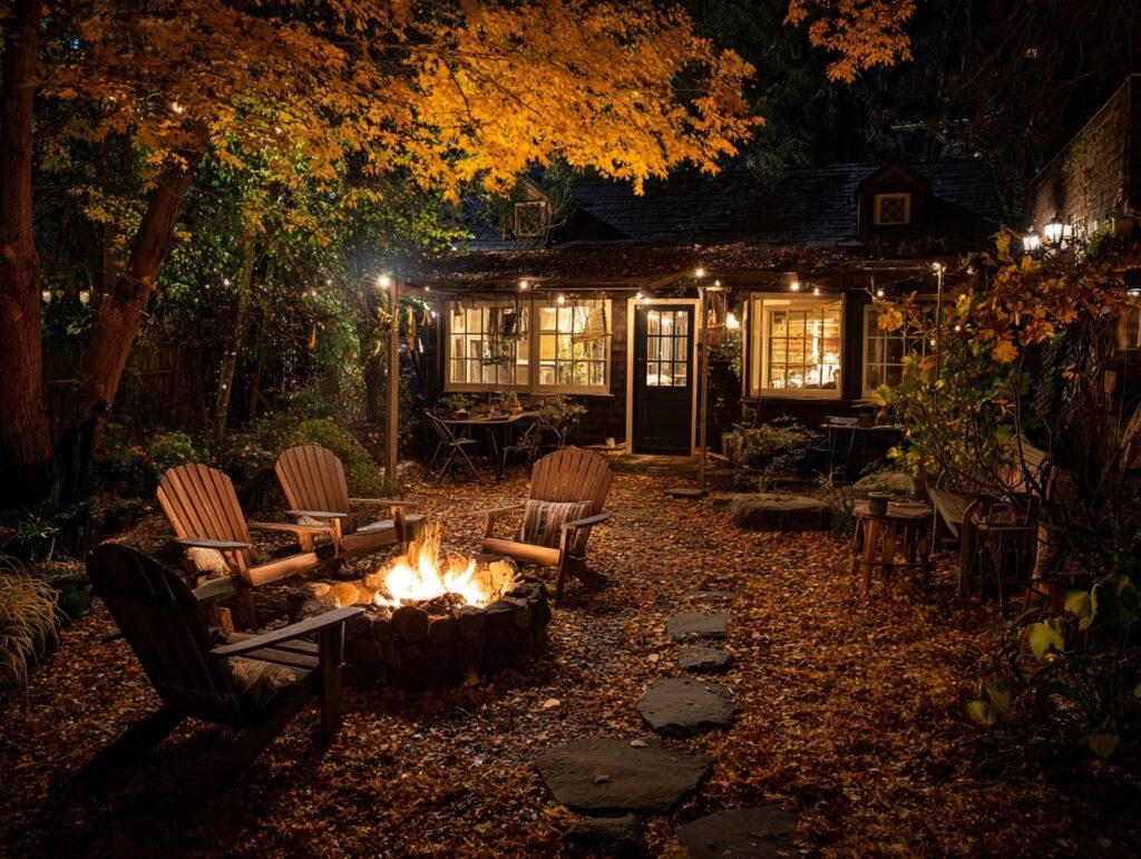 3. Fire Pit Lighting for Backyard Warmth