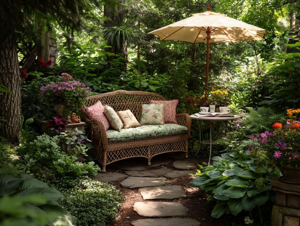 Wicker Retreat Garden Nook

