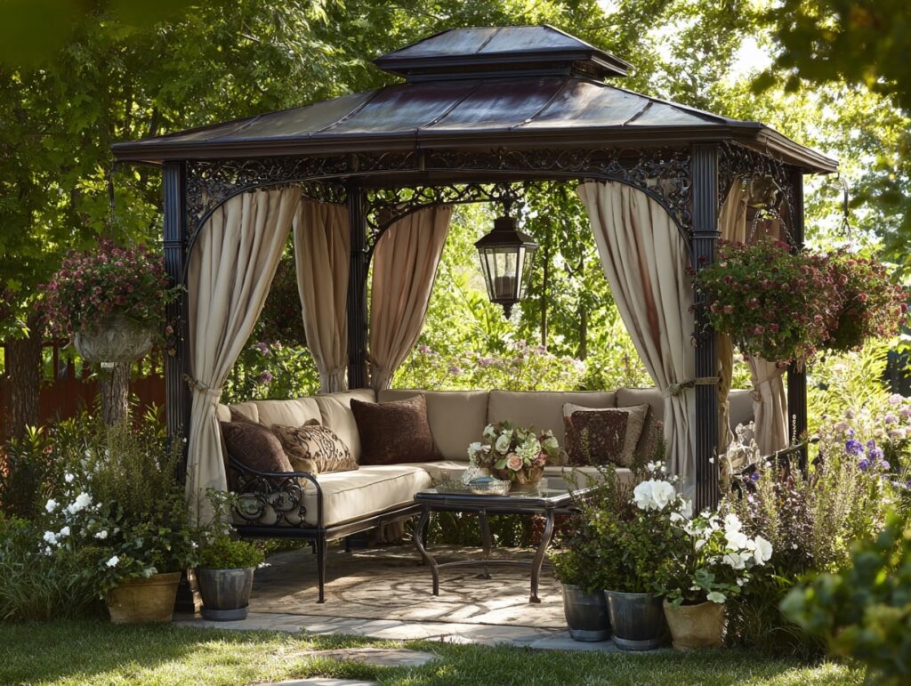 Elegant Gazebo Garden Nook

